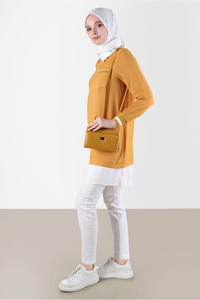 Alvina Pocketed Shirt Piece Tunic - 42606