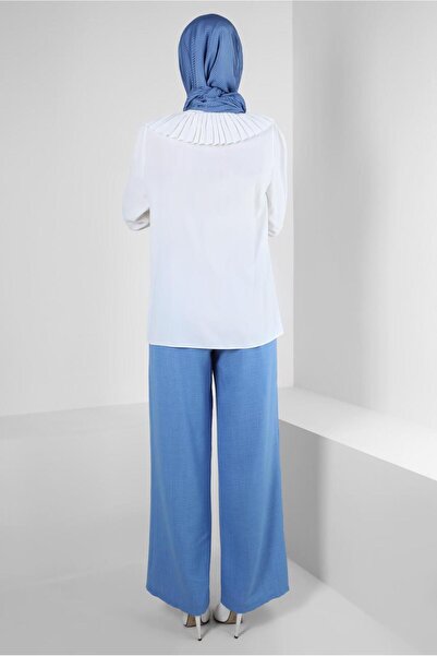 Alvina WIDE LEGS LACE-UP DETAILED PANT 70512