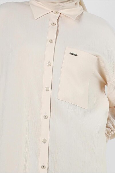 Alvina SHIRT TUNIC WITH STRAPPED SLEEVES 43604