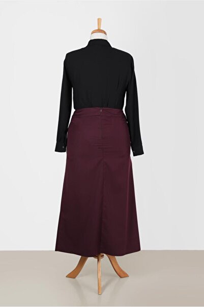 Alvina Bel Kismi Leather Detail Skirt 60217