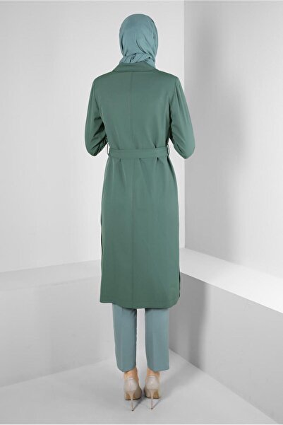 Alvina LEOPAR MANŞET DETAYLI KUŞAKLI TRENÇKOT 10752