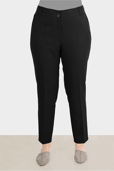 Alvina Crepe Fabric Classic Trousers - 70355