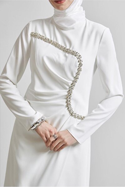 Alvina TAŞ DETAYLI ABİYE ELBİSE 50515