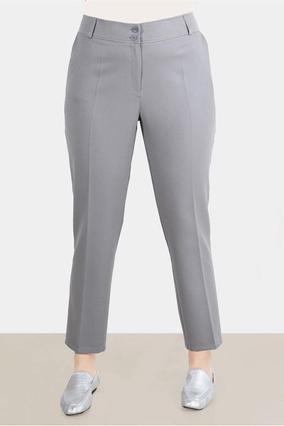Alvina Crepe Fabric Classic Trousers - 70355