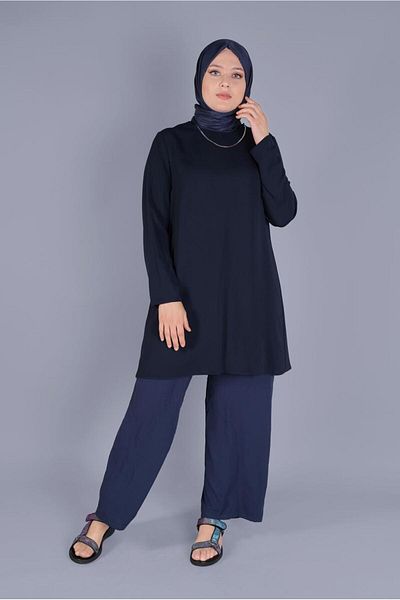 Alvina Round Neck Basic Tunic 40883