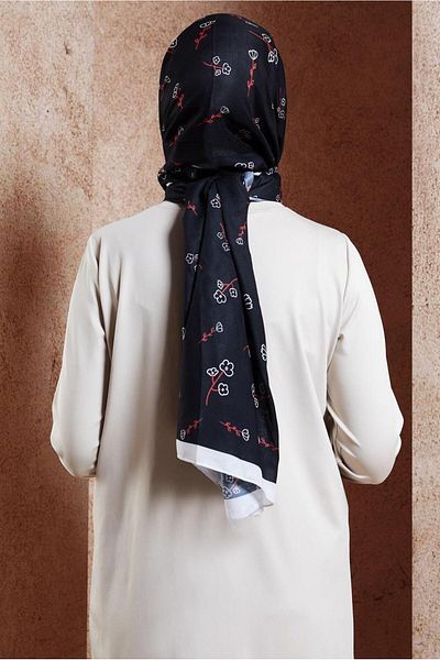 Alvina ALVINA 7469 Model Şal cu Motiv Floral