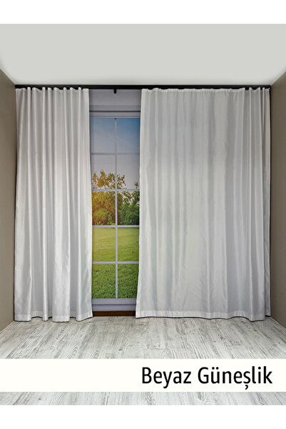 mep mekanik Donatti Λευκό Σατέν Αντηλιακό Καπάκι Επίπεδη Ραφή