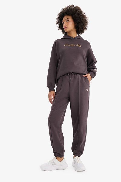 DeFacto DeFactoFit NBA Brooklyn Nets Oversize Φαρδιά Jogger Υφασμάτινη Στολή Sports Club