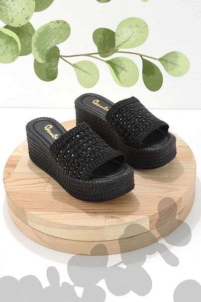 Bambi Black Women's Slippers K04566771116