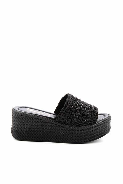 Bambi Black Women's Slippers K04566771116