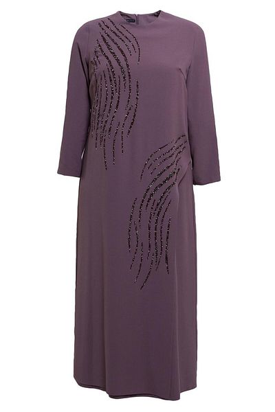 Alvina Stone Detailed Plus Size Dress 20505