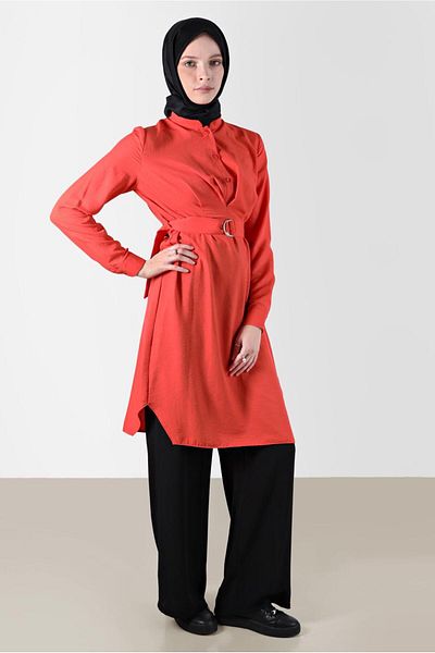 Alvina Tunic with Buttons and Belt 41752