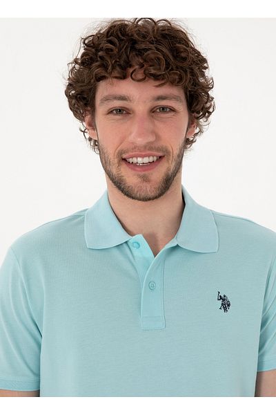U.S. Polo Assn. U.S. Polo Assn. Turquoise Men's Polo T-Shirt Gtp04