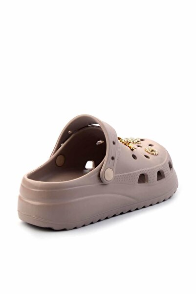 Bambi Vizon Kadın Terlik K04447129059