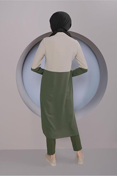 Alvina 2 Color Tunics with Buttons 41391