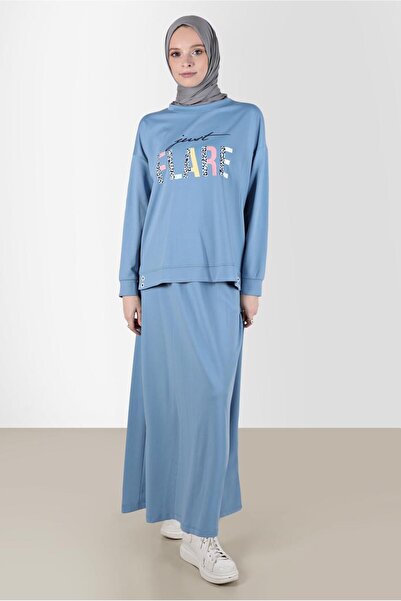 Alvina Printed Double Skirt Suit 42657