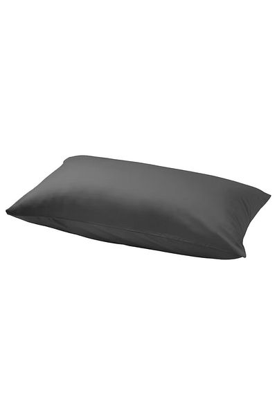 IKEA NATTJASMIN Dark Grey Pillowcase – Soft Cotton/Lyocell, 50x80 cm | IKEA