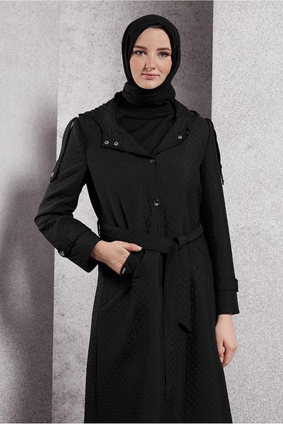 Alvina Birded Quilted Trench Coat 10916