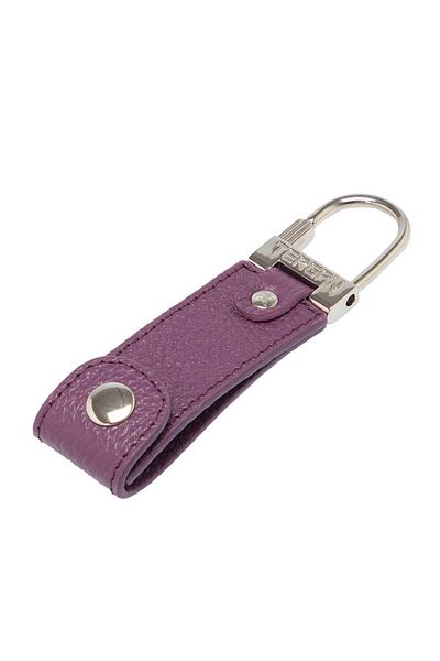 Tergan Purple Genuine Leather Unisex Keychain - S1An00000267-C48