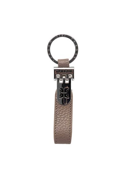Tergan Beige Genuine Leather Unisex Keychain - S1An00000247-B73