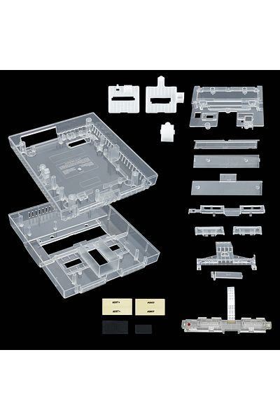 Choice TRN WH Shell Bitfunx SNES Replacement Shell Transparent Case for Nintendo SNES SFC US Version Retro