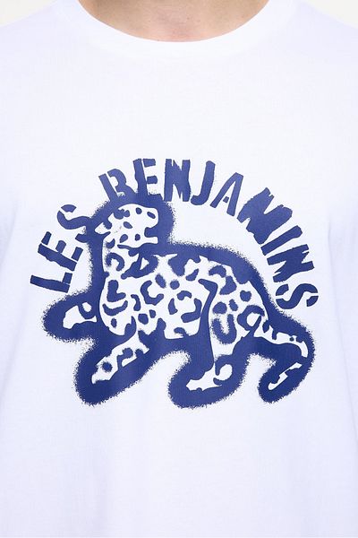 LES BENJAMINS Тениска с щампа LB BRAND, специално издание, голям размер