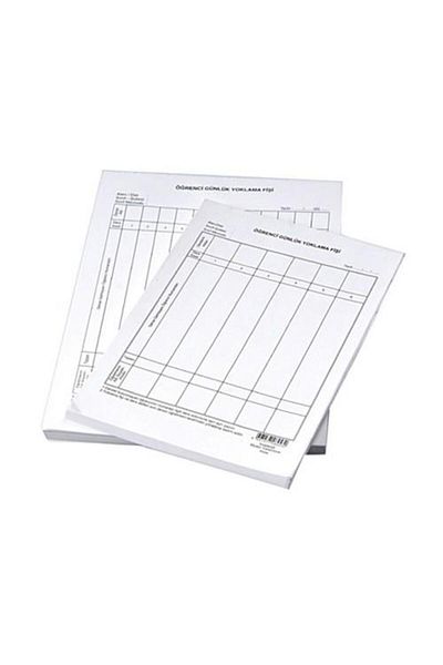 Gülpaş 455 بطاقة حضور الطالب، 8 دروس 12x17