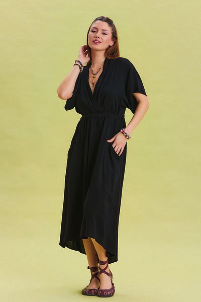 Los banditos V-Neck Gather Detailed Summer Dress