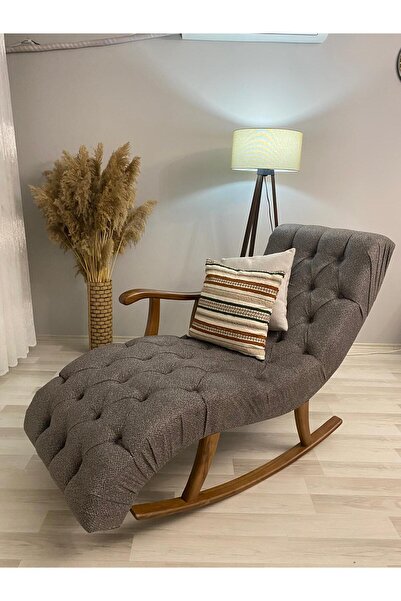 ZH HOME & OFFİCE Puffy Kumaş Kapitoneli Sallanan Dinlenme Koltuğu, Tv Koltuğu...