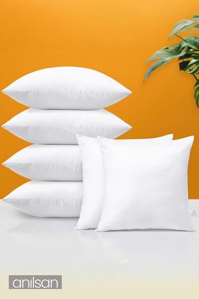 Anılsan 6 Pieces Throw Pillow Interior Pillow Extra Plump Seat Pillow Balcony Garden Accessory Pillow 45X45