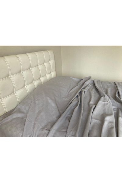 Şaheser Gray 200X240 Single Pique Additional 100% Puke Cotton Double Pique