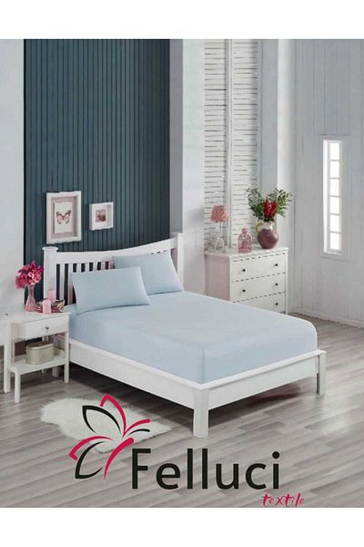 Felluci textile ملاءة سرير مطاطية ممشطة ومزدوجة من القطن بنسبة 100%