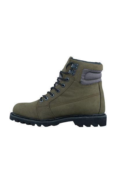 Cat Olive Washed Nubuck Men's Boots