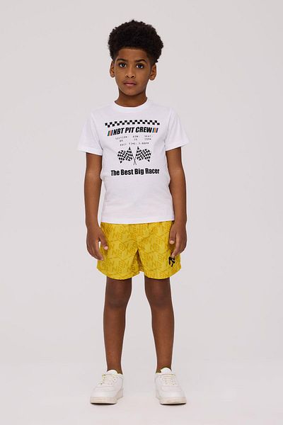Nebbati Boy's White Tshirt