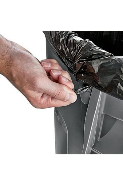 RUBBERMAID سلة مهملات بروت كونتور جريب المصنوعة من البولي إيثيلين والواقية من الأشعة فوق البنفسجية، سعة 32 جالونًا