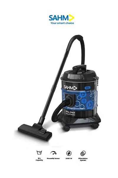 SAHM 18L Vacuum Cleaner, 2000W High-Efficient Motor & Strong Metal Body Model: SHM-18VSY