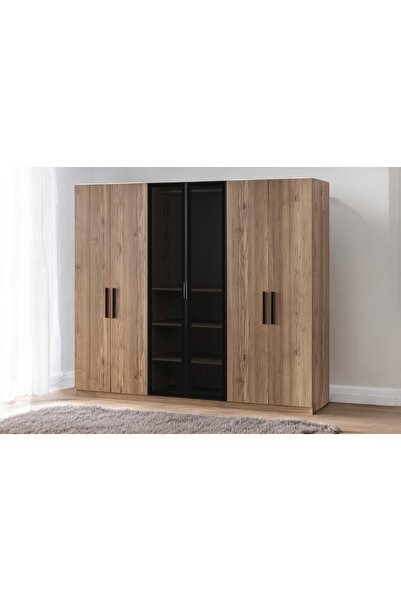 Vivense ETİ GARDIROP, CAMLI, 6 KAPAKLI