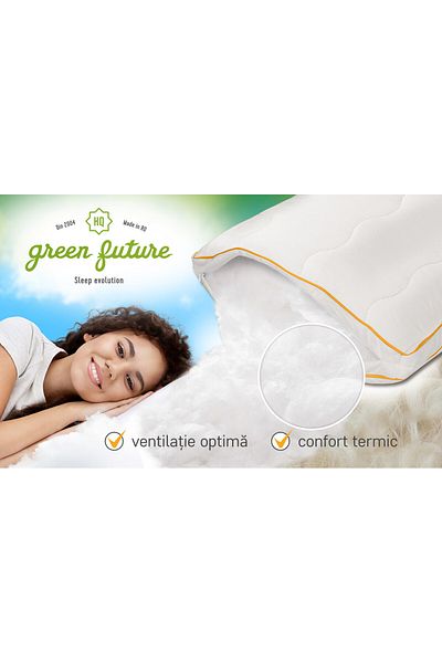 Green Future Pernă Wool 45x65 - Lână Merinos