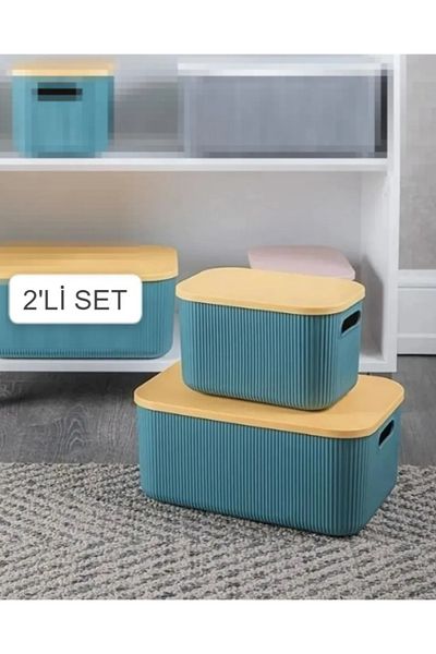 Bayev Green Closet Organizer - Κουτί αποθήκευσης νηπιαγωγείου 6+13 Lt, Σετ οργάνωσης 2