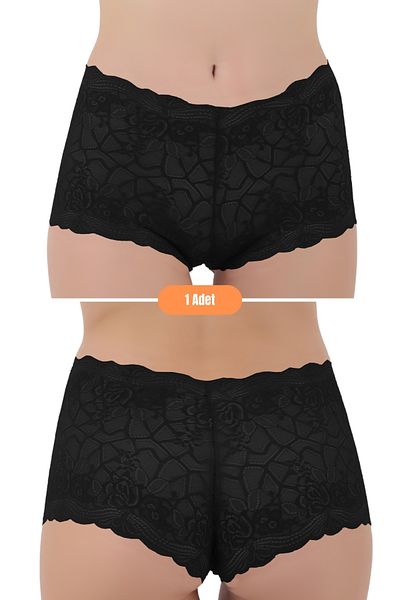 Merry Secret's Women's See-Through Lace Thong Shorts Panties
