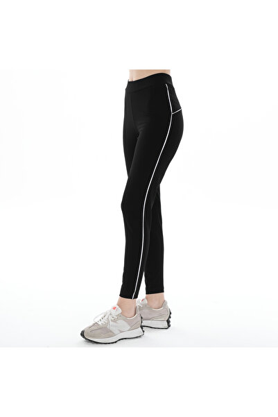ASN concept Kadın Biyeli Korsajlı Siyah Tayt (Büyük Beden Seçeneğiyle)