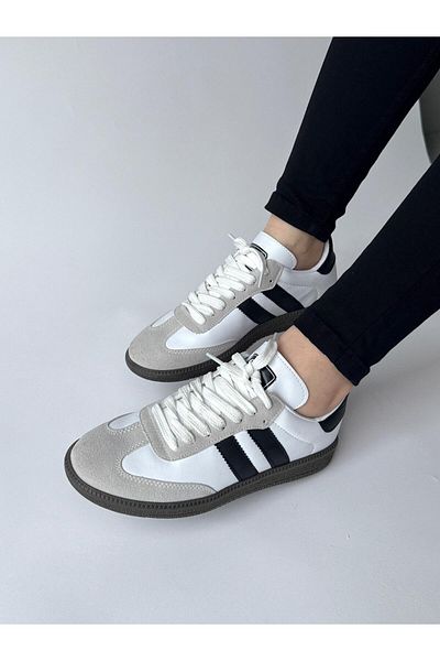 Cappmoda AYK-1014 Λευκό SMB Stripe Sneaker
