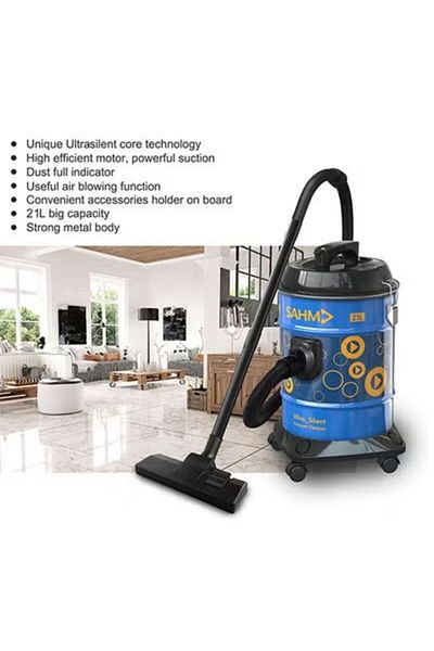 SAHM 21L Vacuum Cleaner, 2000W High-Efficient System & Strong Metal Body Model: SHM-21VSY