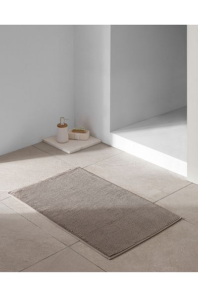 Madame Coco Charles 100% Cotton Foot Towel - Brown - 50X80 cm