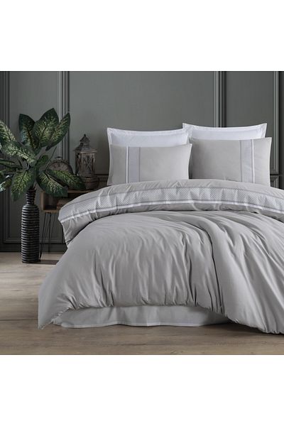 Clasy Double bed linen with jacquard border, Clasy Home, Tulkas V1