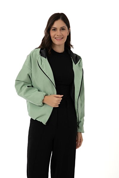 Montland Жіночий водонепроникний та вітрозахисний плащ з капюшоном, кишенями ...