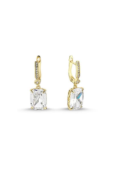 CHARMLUCKY Special Series Baguette Stone Earrings