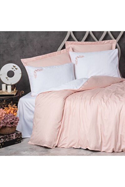 Cotton Box Lenjerie pat de lux cu broderie din satin, Elite CottonBox, Melind...