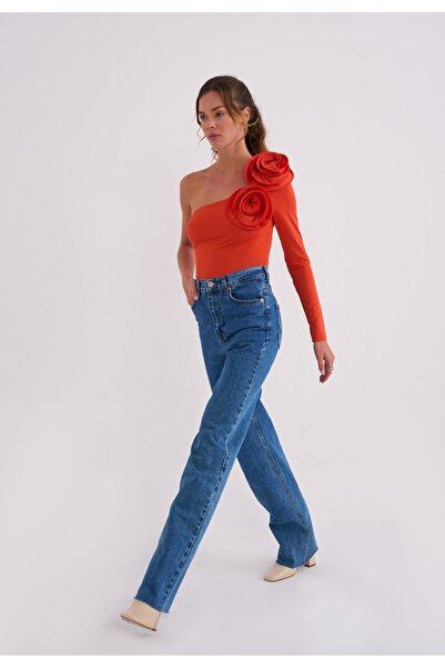 La Sarta Elba Γυναικείο τριαντάφυλλο με λεπτομέρεια λουλούδι ρόδι