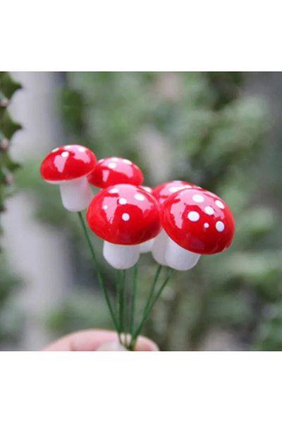 Minyatür Bahçem Μινιατούρα Τεχνητό μανιτάρι terrarium 10 τεμαχίων